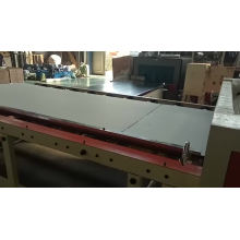 Double sides laminate machine of plaster board with automatic film cutting